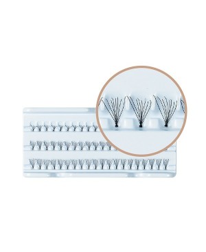 Ciglia finte individuali ad uso professionale 60 pz - 20 per misura 5 mm, 9 mm, 13 mm