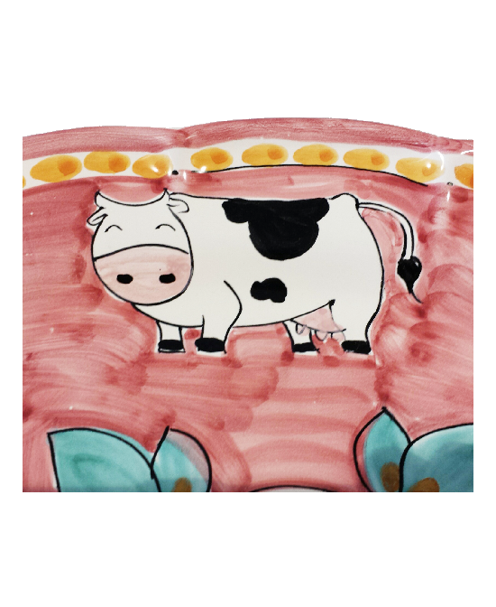 piatto mucca