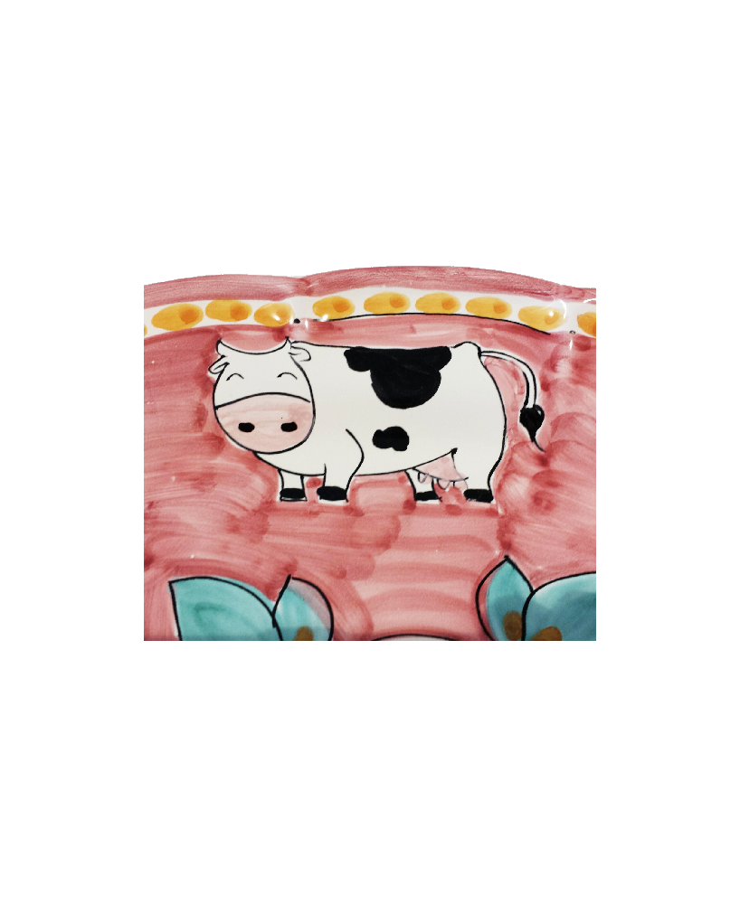 piatto mucca