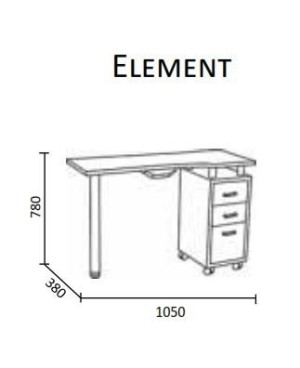 Tavolino manicure per centri estetici  mod. Boris