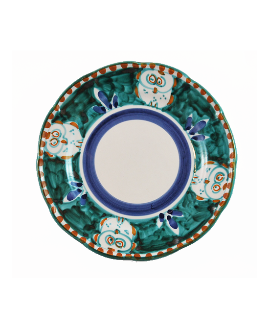 Plate classic owl design