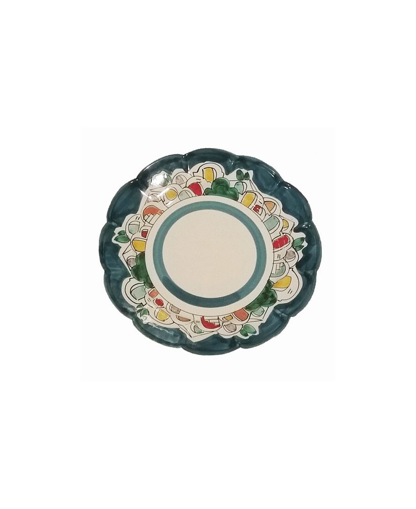 Plate colorful houses design