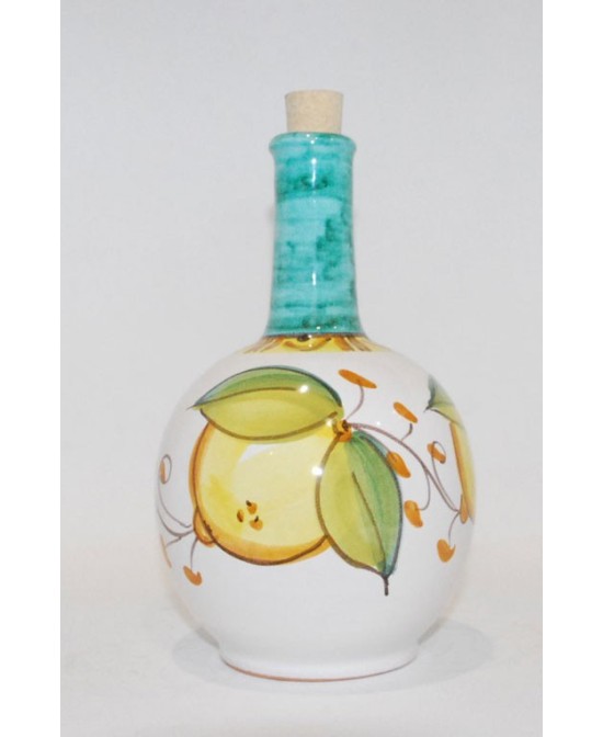 Ceramic bottle with cork