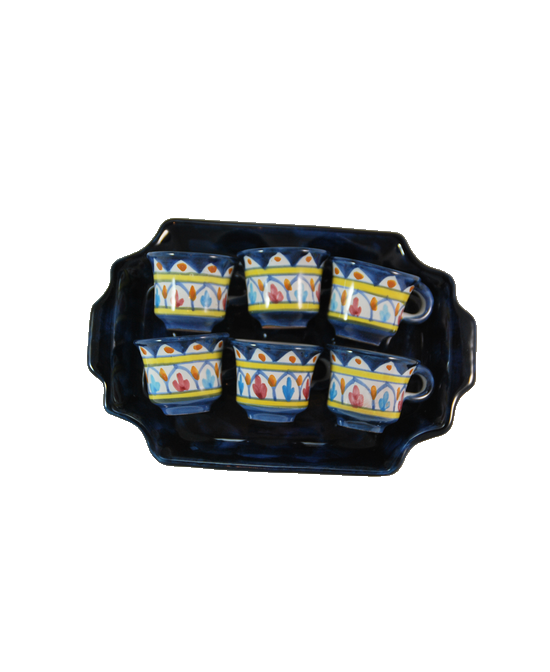 Coffee service with six cups