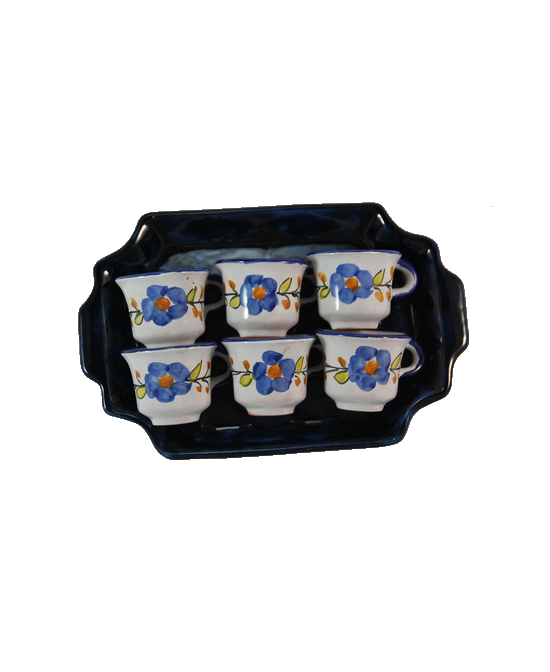 Coffee service with six cups