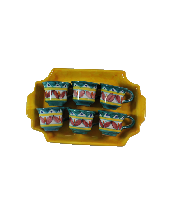 Coffee service with six cups