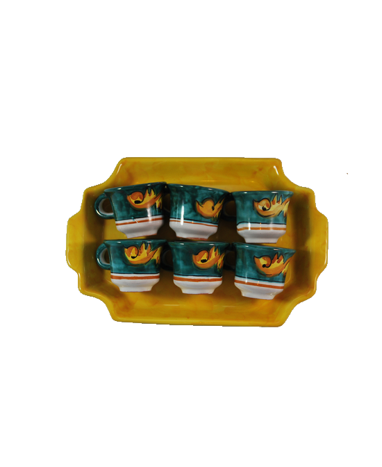 Coffee service with six cups