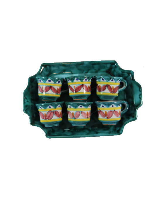 Coffee service with six cups