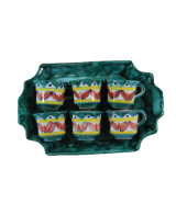 Coffee service with six cups