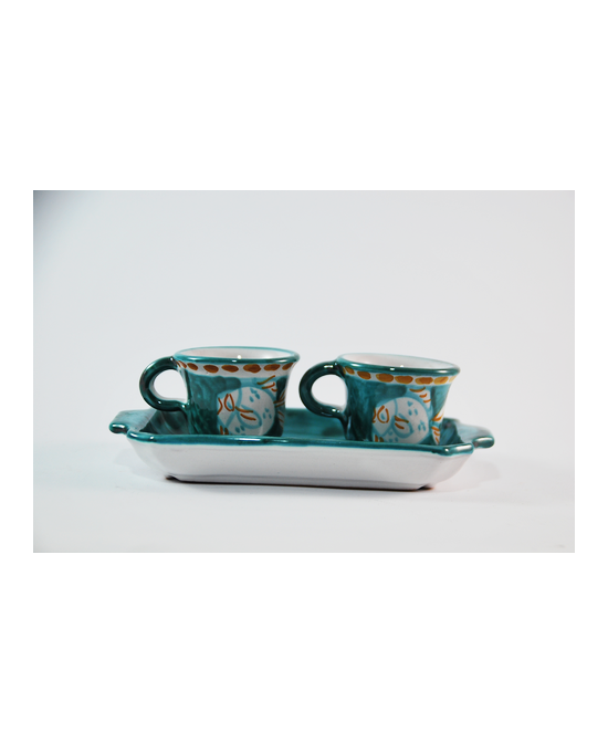 Coffee service with two cups
