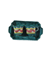 Coffee service with two cups