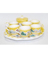Servizio caffè per sei con zuccheriera
