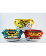 Pan-shaped container for mozzarella morsels