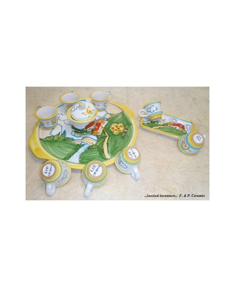 Coffee set with tray