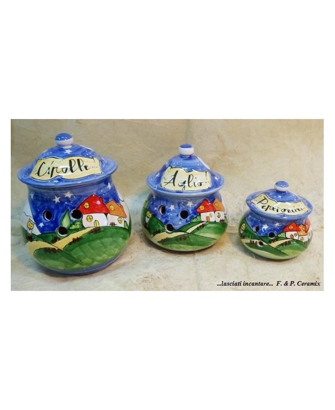 Tris aglio cipolle peperoncino