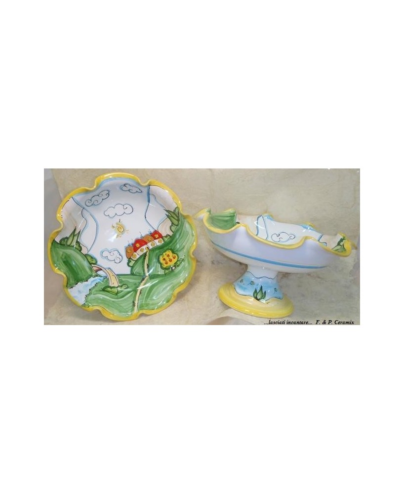Tall fruit bowl