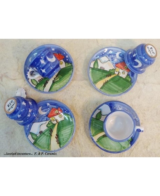 Coffee cups with saucer