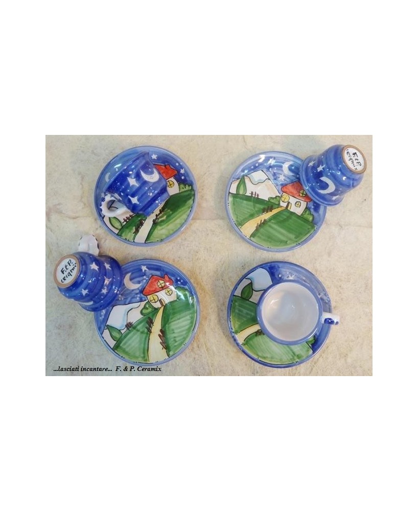 Coffee cups with saucer