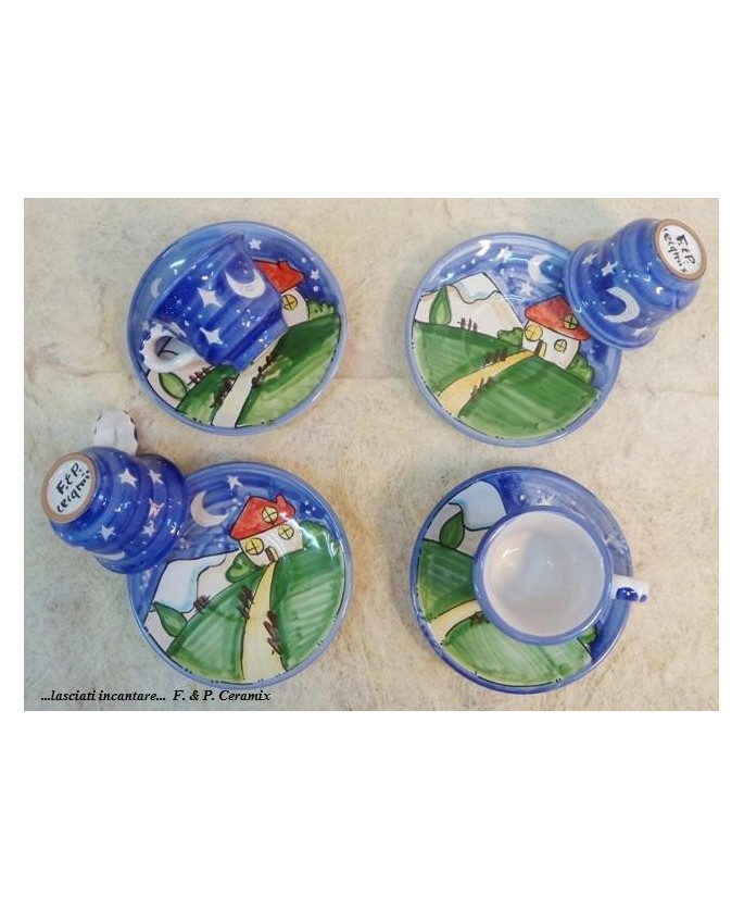 Coffee cups with saucer