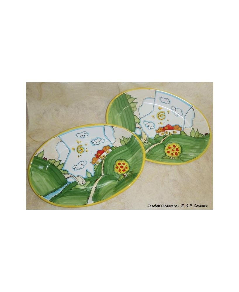 Serving plate country