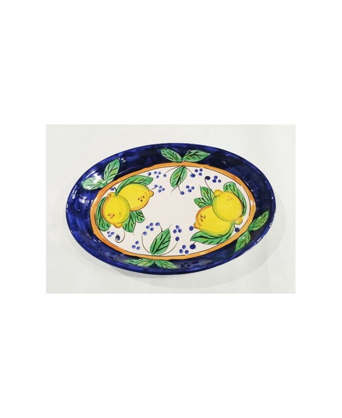 Oval serving plate  cm.30