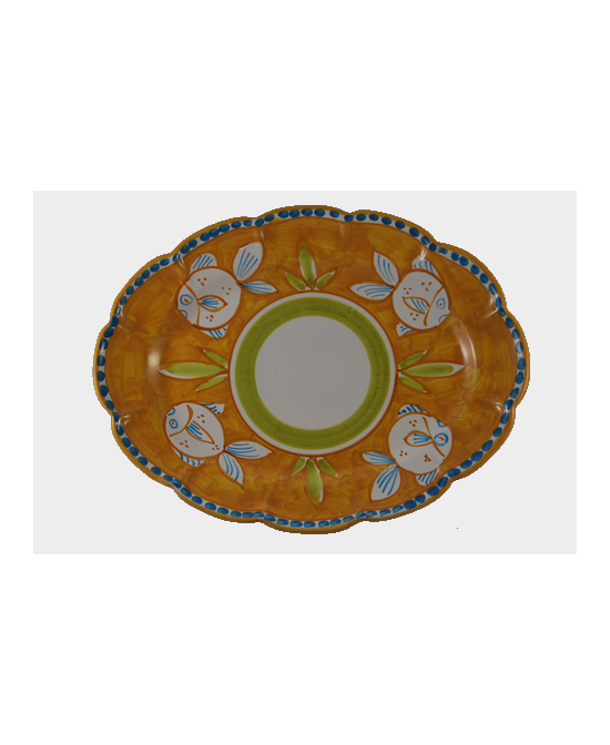 Oval serving plate  cm.30