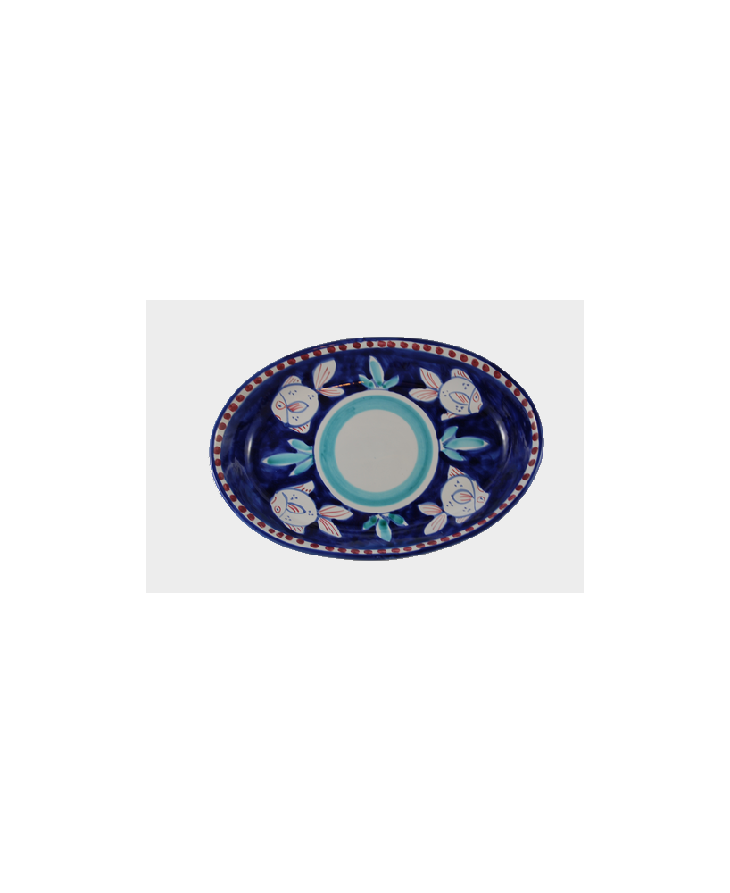 Oval plate cm.27