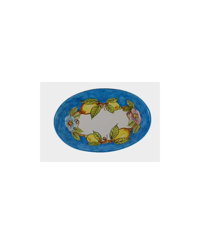 Oval plate cm.27