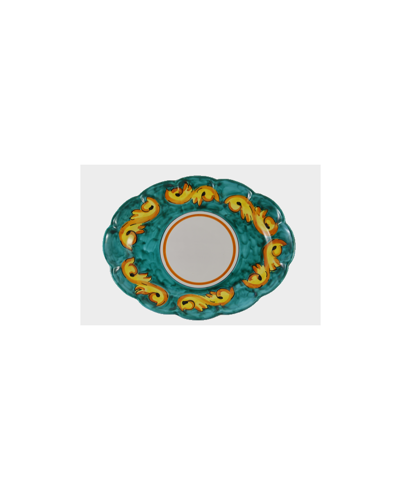 Oval plate cm.27