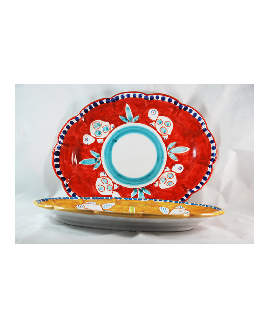 Oval plate cm.39