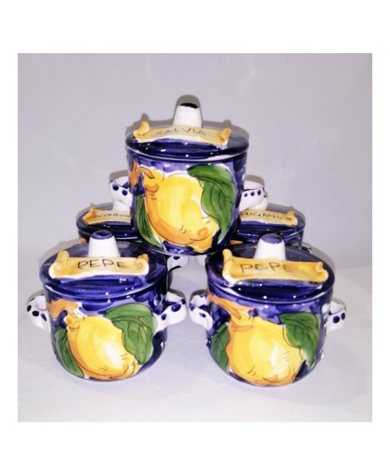 Spice jar with handles
