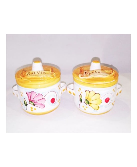 Spice jar with handles