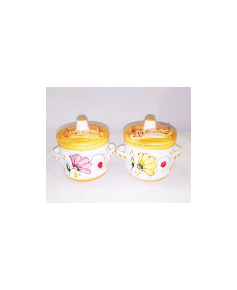 Spice jar with handles