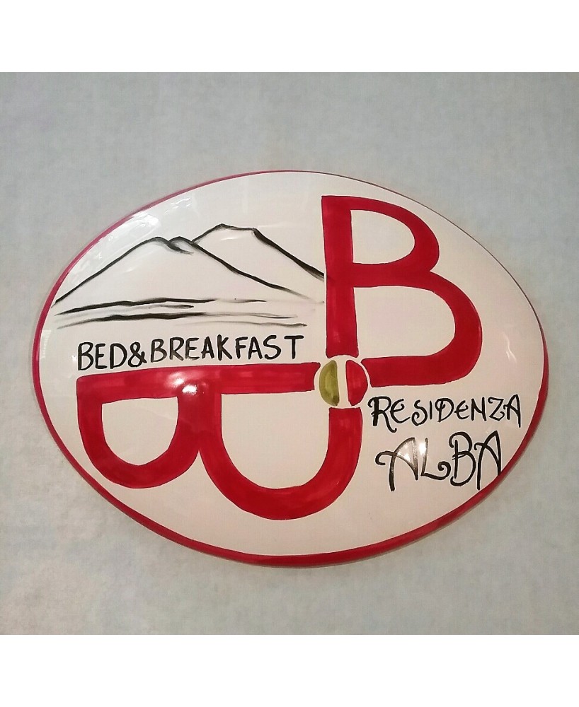 Personalized nameplate cm. 10