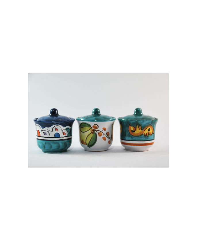 barattolino zuccheriera in vari colori cm.7
