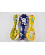 Ceramic spoon for ladle
