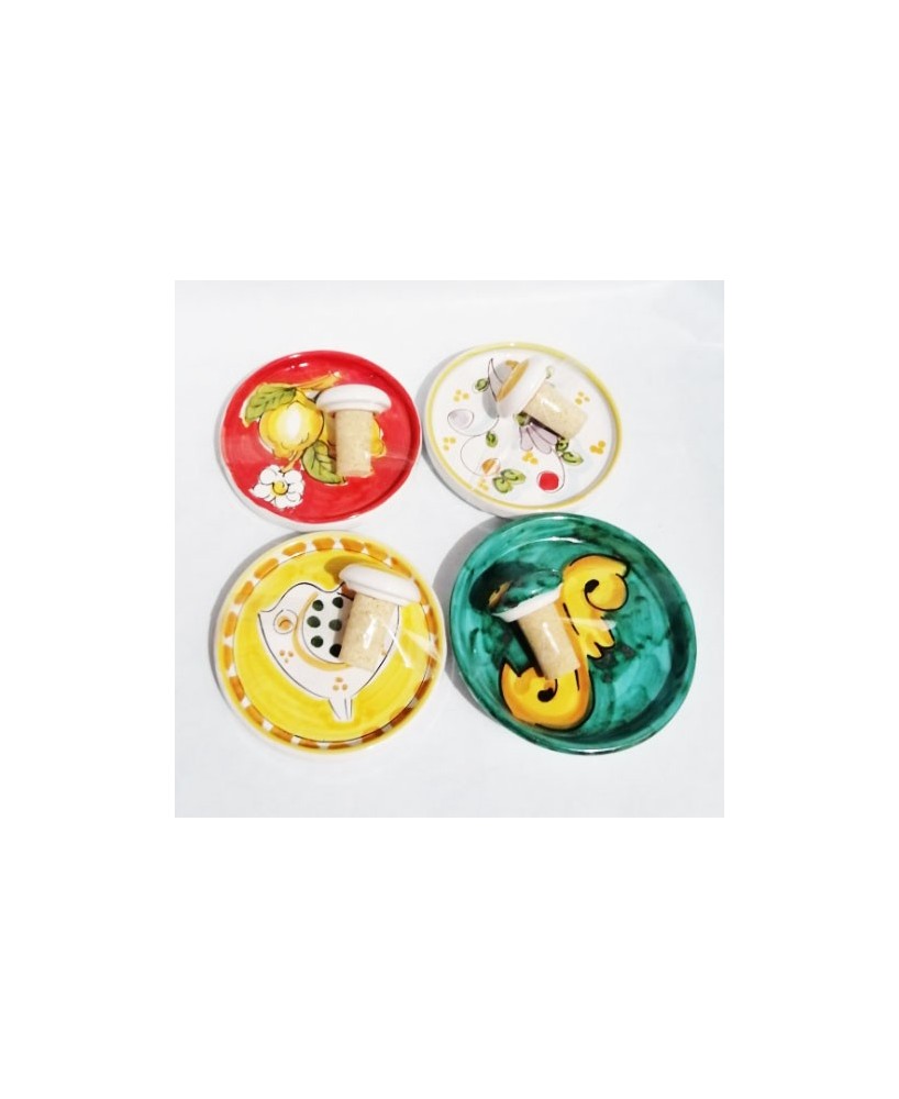 Saucer for bottle with cap