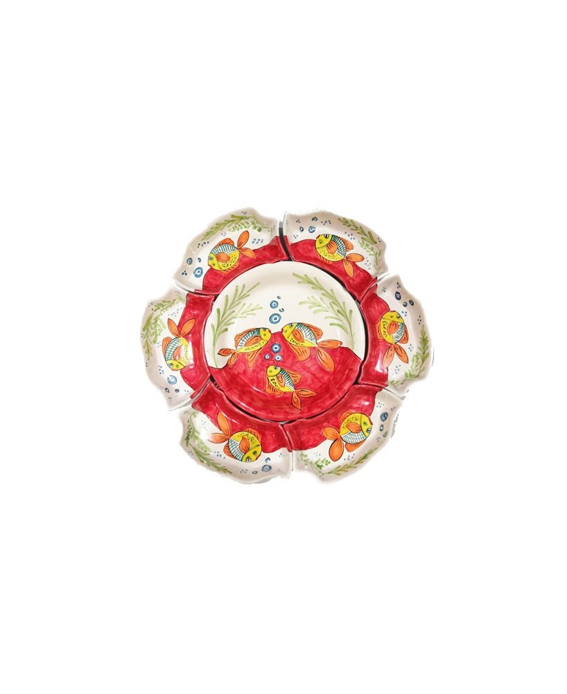 appetizer plate-daisy shaped