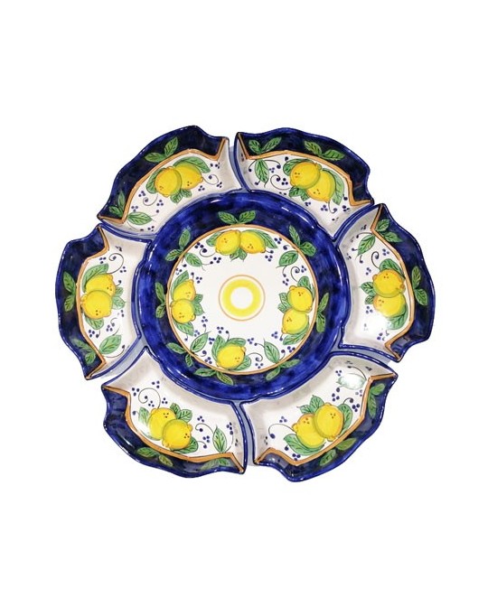 appetizer plate-daisy shaped