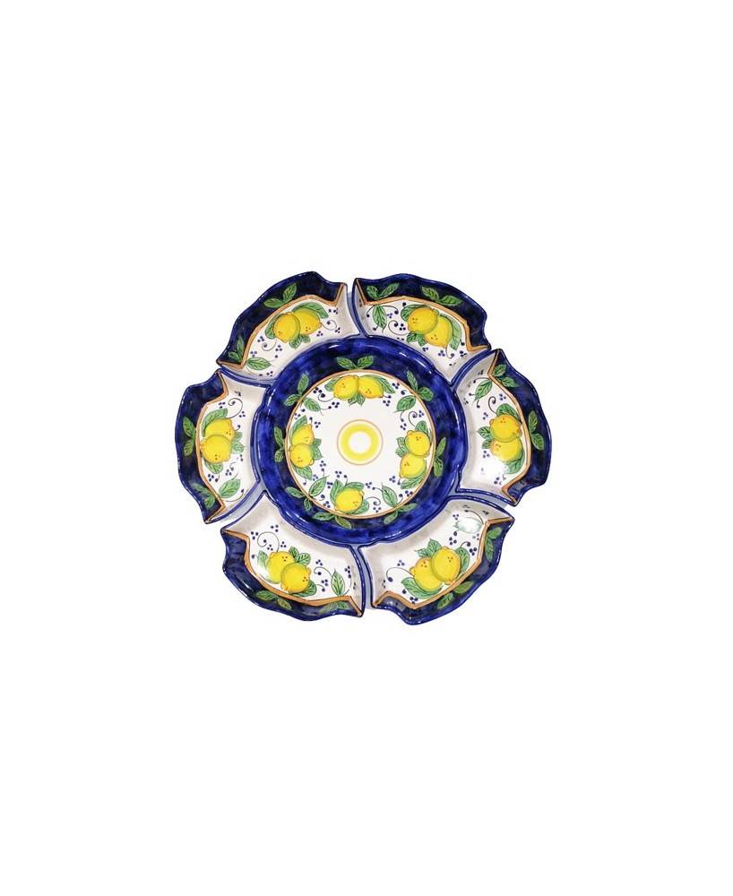 appetizer plate-daisy shaped