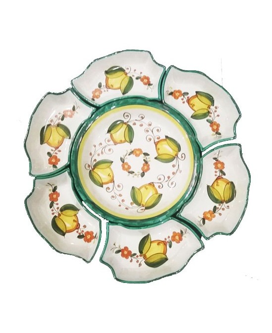 appetizer plate-daisy shaped