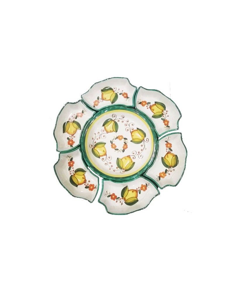 appetizer plate-daisy shaped