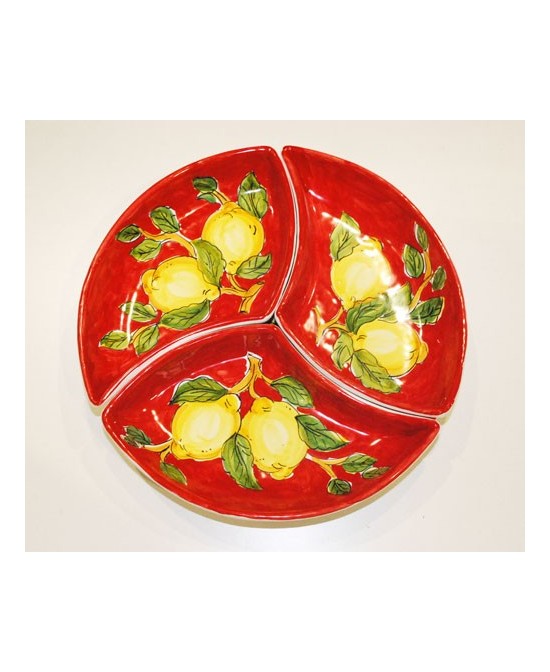 round appetizer plate