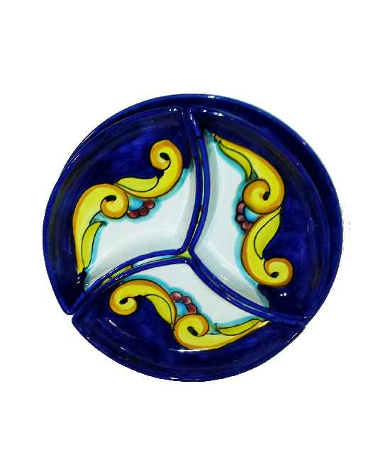 round appetizer plate