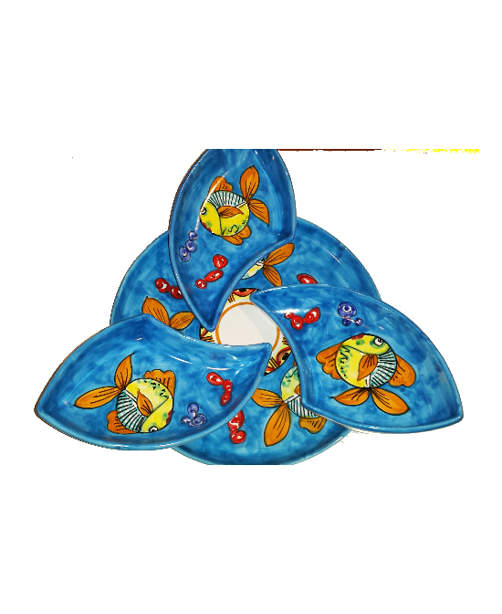 round appetizer plate