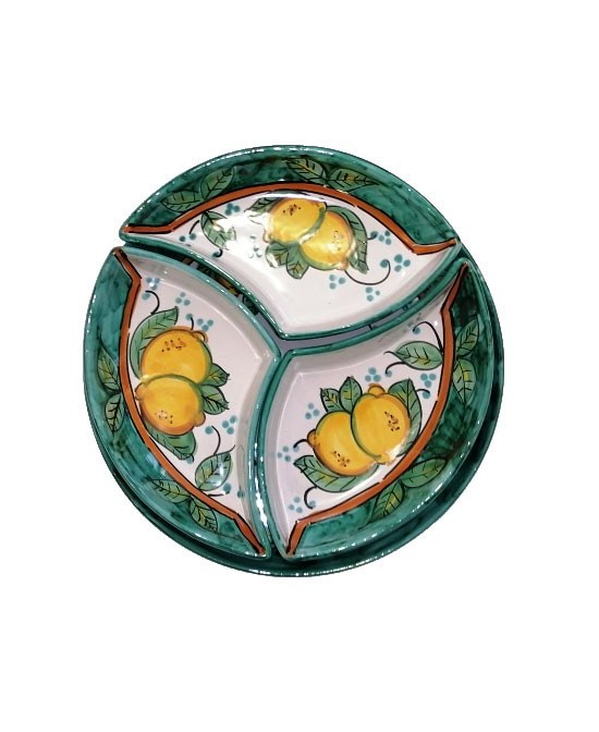 round appetizer plate