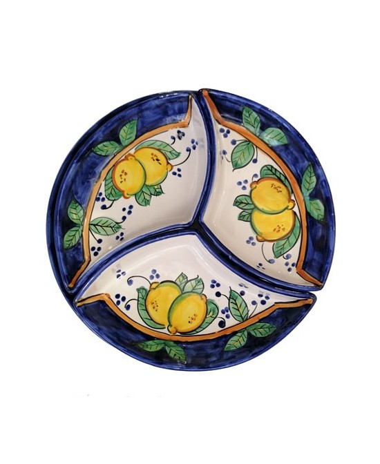 round appetizer plate