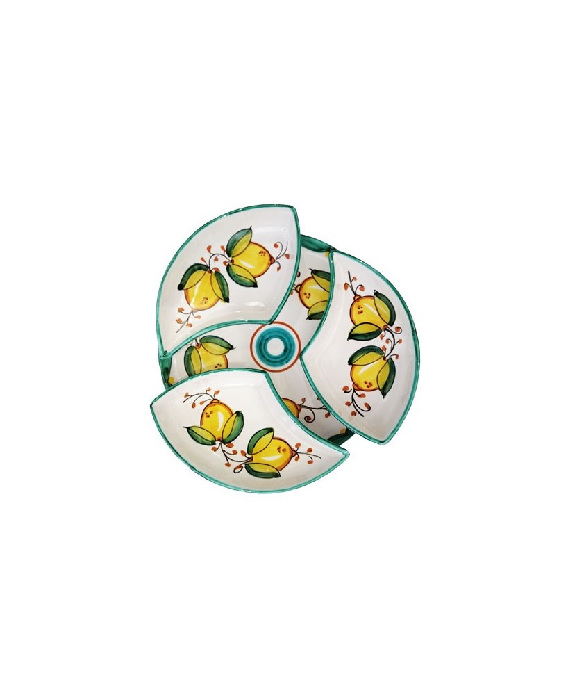 round appetizer plate