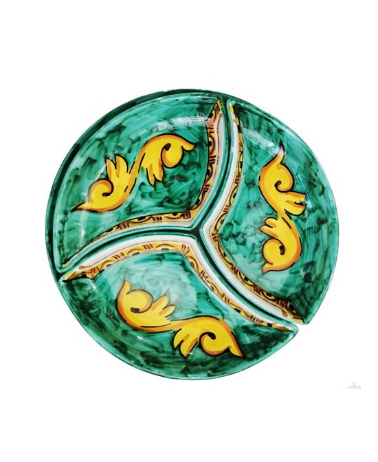 round appetizer plate