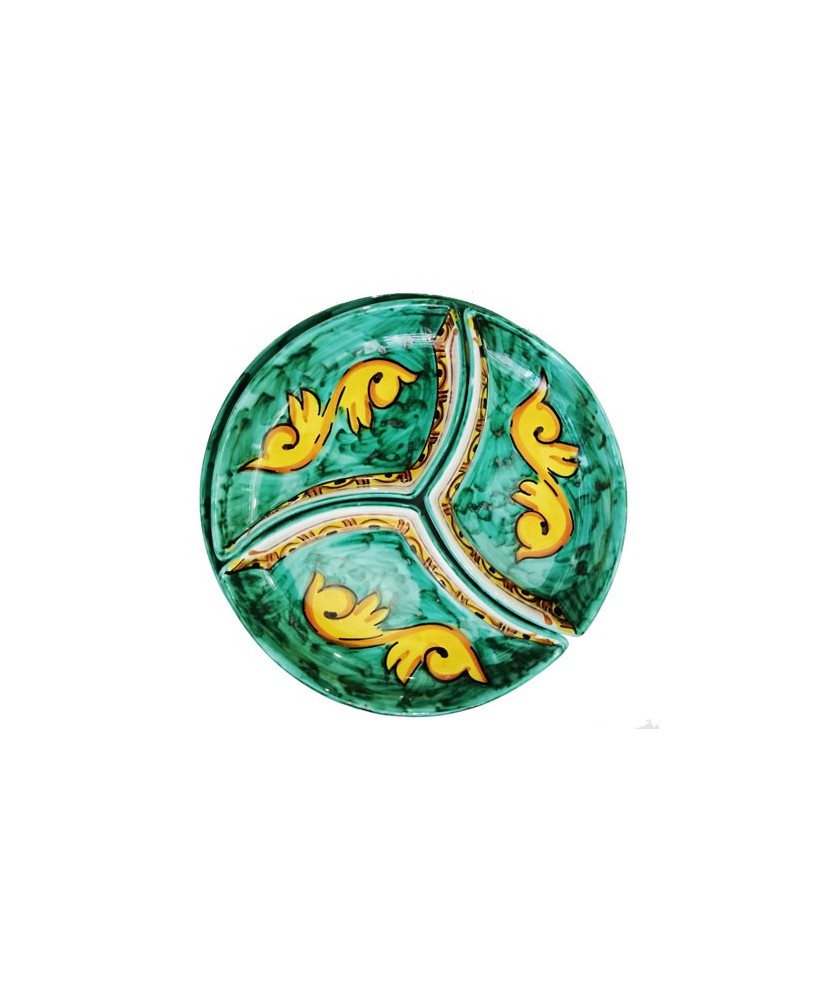 round appetizer plate